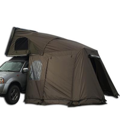 China Shell Car Camping Truck Overland Folding Garage Hard Mini SUV 3-4 Type Extended Type For Cars/4x4 Overland/Off Road Roof Top Tent for sale