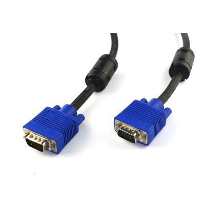 China High Quality15pin COMPUTER ANERA Male to Male VGA Cable PVC Jacket Computer Cable for Projector/Computer/HDTV/Monitor Display 5M for sale