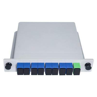 China FTTX 1*8 SC/UPC Factory Price FTTX 1*8 SC/UPC Connector Fiber PLC Cassette Type Splitter 1X8 PLC Splitter LGX Box Cassette Card Inserting PLC Splitte for sale