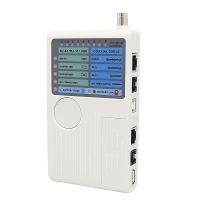 China RJ45/RJ11/USB/BNC Cable Tracing 4 in 1 LCD Network Cable Tester RJ45/RJ11/USB/BNC LAN Cable Cat 5 Hybrid Digital Wire Cat6 Tester liquids for sale