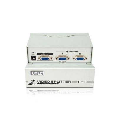 China Iron Shell Factory Price VGA Splitter VGA 250MHZ 1 Into 2 Splitter 1920*144060HZ for sale