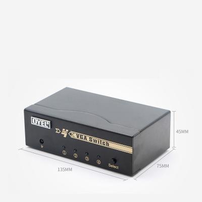 China Factory Price 4 Input 1 Output With IR Remote Controller VGA Switch Audio VGA Switch EL-S41B for sale