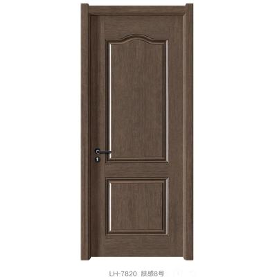 China 2Panel Decoration Eco-Friendly Wood Grain Molded Melamine Door Skin For Home Interior for sale