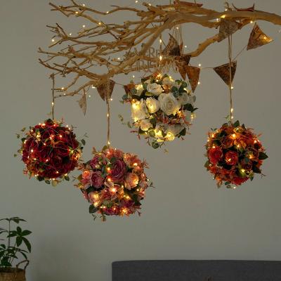 China 2022 Hot Sale Plant High Quality Artificial Flower Hanging Ball Wedding Party Arch Decoration Home Decor For Party Home Decoration for sale