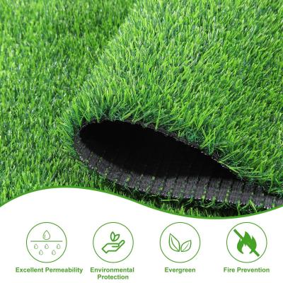 China 200 Stitches/M PE Material Non Infill Artificial Turf 50mm 18000 Dtex For Football/Soccer Sports for sale