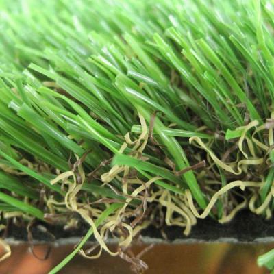 China 165 Stitches/M Synthetic Fake Grass Used In Backyards Balcony And Playgrounds  With 50mm Pile Height for sale