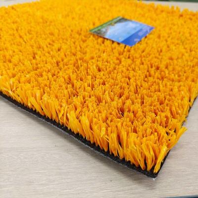 China 20 mm Alturas de pilha Personalizavel Multipurpose Amarelo Erva artificial falsa Usada para tênis e outros esportes à venda