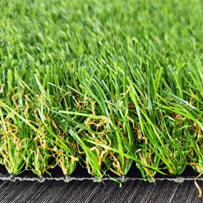 China Non Polluting Landscape Artificial Turf 40mm Green Artificial Grass With 3/8 Gauge Environmental Protection for sale