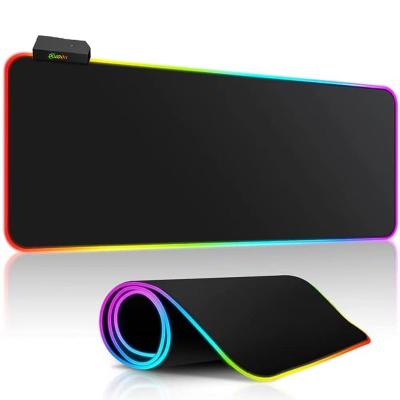 China Gaming Base RGB Natural Anti-slip Rubber Mouse Pad Extended Led Gaming Mouse Pad for sale