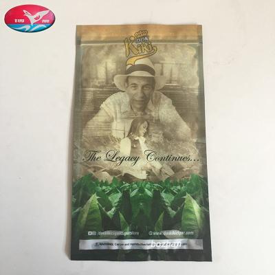 China Custom Printed Cigar Foil Pouch Moisture Proof Resealable Plastic Ziplock Packaging Bags Packing Mylar Bag for sale