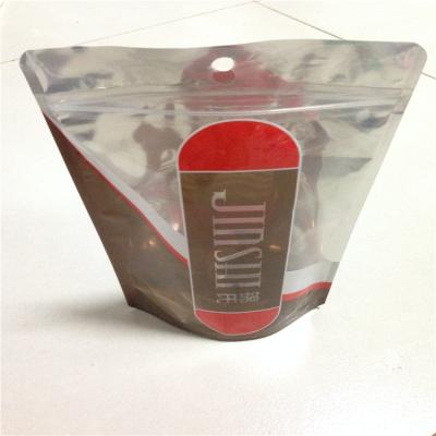 China Recyclable Custom Printed Clear Plastic Clothes Bag Underwear Packaging Pouch Zip Lock With Window for sale