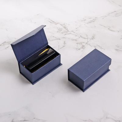 China Standard Size Recyclable Magnetic Custom Paper Gift Box Lipstick Packaging Box for sale