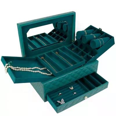 China Custom Luxury Leather Gift Jewelry Packaging Box Storage Box for sale