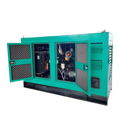 China 50kva 125kva super silent diesel genset soundproof intelligent diesel generator set controller WITH CANOPY since for sale