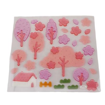 China Window Sticker Foil Shape Gel Stickers for sale