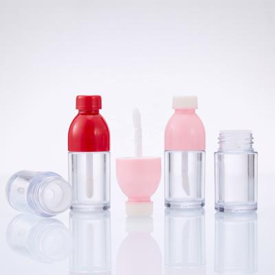 China 2020 Newest cute empty cosmetics cola bottle lip gloss tube juice bottle shape with brush cosmetic packaging for sale