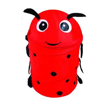 China Sustainable Ladybug Shape Folding Pop Up Laundry Basket for sale