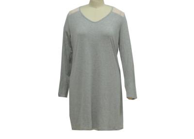 China Comfortable Ladies Night Dresses Sleepwear Women'S Long Sleeve Nightshirt OEM for sale