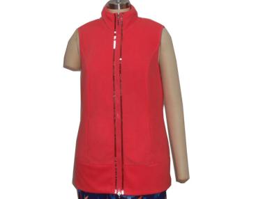 China Trendy Beading Ladies Sleeveless Cardigan Waistcoats , Womens Sleeveless Vest Jacket for sale