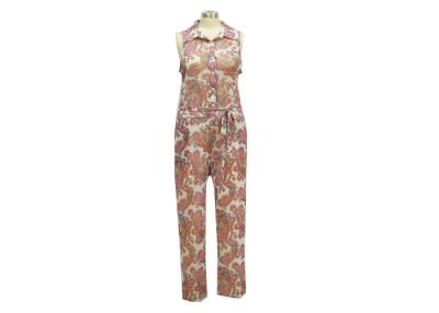 China Algemene Bloemendames Toevallige Jumpsuits voor Lange Vrouwen92% Polyester 8% Elastan Te koop