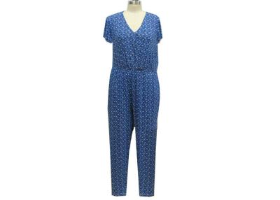 China Lotus-de Pyjama's van Jumpsuit van de Vrouwen van de Bladkoker, Elegante Ééndelige Kruippakjepyjama's Te koop