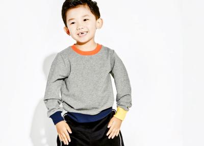 Cina Maglione grigio della costola dei bambini dei ragazzi del collo rotondo teenager Colourful dei vestiti per l'autunno in vendita