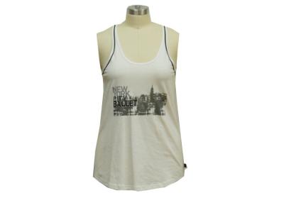 China Outdoor Loose Fit Womens Sports Vest Tops , Sleeveless Ladies Knitted Tank Tops for sale