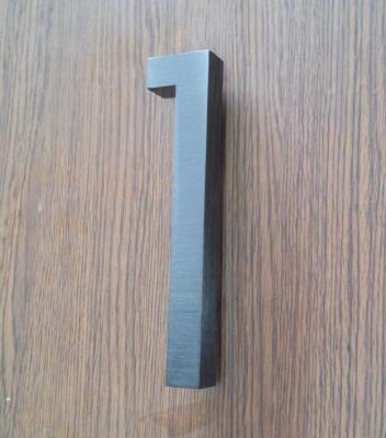 China 3D Sign Letter stainless steel house Street Number custom H15CM number for sale