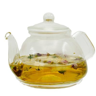 China Wholesale Traditional Low Price Tea Kettle High Performance Transparent Glass Teapot Viable With Strainer for sale