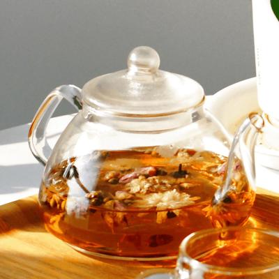 China Borosilicate Glass Quality Unique Glass Teapot Heat Resistant Clear Glass Tea Kettle Perfect Viable For Home for sale