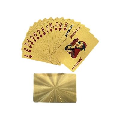 China Durable Magic Waterproof Printing Card Plastic Playing Card Gold Foil Table Poker Playing Card for sale