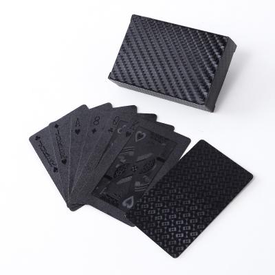 China Durable Design Waterproof Black Foil Poker Creative Blank Custom Design Playing Poker Cards for sale