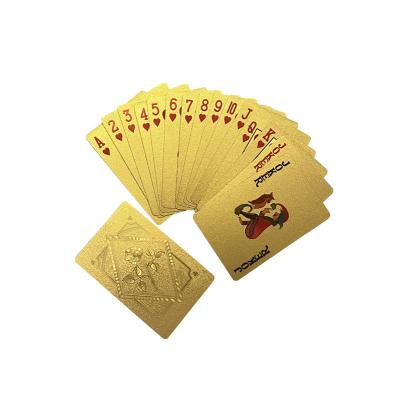 China New Durable Rose Gold Foil Poker Playing Cards Wholesale Waterproof Custom Printing for sale