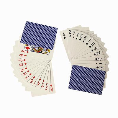 China Custom Size Design Logo PVC Playing Cards PVC Poker Cards Pack Durable 100% Plastic Playing Cards for sale