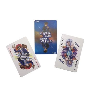 China Durable For Advertising Wholesale Waterproof Plastic PVC Custom Design Poker Game Cards for sale