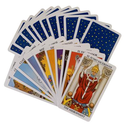 China Printed Tarot Material High Quality Eco-friendly Wholesale Custom Design Tarot Cards Package for sale