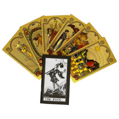 China Eco-friendly Design Gold Foil Material Custom Colorful Deck Of Playing Cards Printing Tarot Cards Wholesale for sale