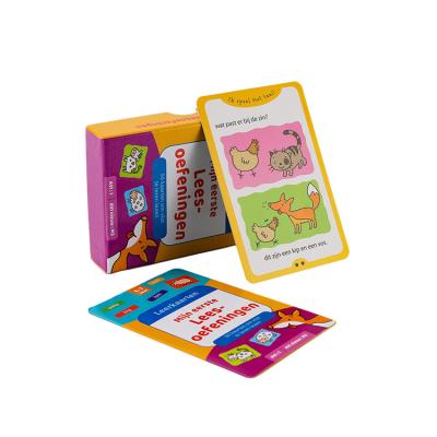 China Baby Educational Learning Flash Cards Custom Made Eco - Friendly Printed Card Material for sale