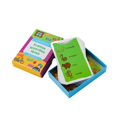 China Customized Eco-friendly Material Kids Toddler Learning Educational Flashcards Memory Flash Cards for sale