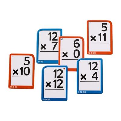 China Eco-friendly Material Educational Custom Printing Kids Multiplication Flash Cards For Baby Study for sale