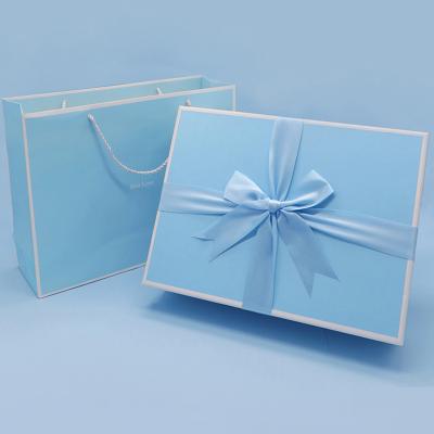 China Wholesale Recyclable Luxury Paper Gift Packaging Box With Ribbon for sale