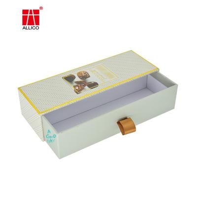 China Luxury Custom Logo Drawer Gift Boxes Recycled UV Sliding Packaging Gift Boxes Bulk Small Materials Elegant Gift Boxes for sale