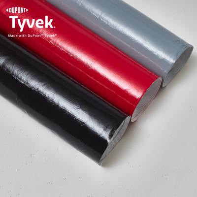 China Waterproof Glossy Color Environmental Waterborne PU Coated Tyvek Material for sale