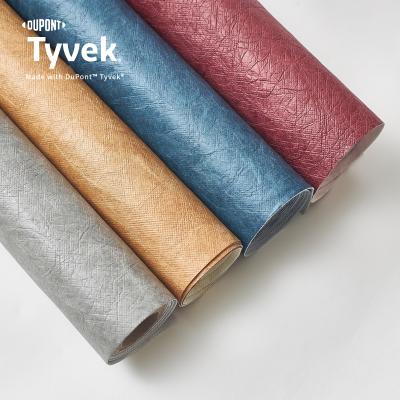 China Customized Wash Dupont Tyvek Fabric Waterproof Printed Creasing Paper Roll for sale