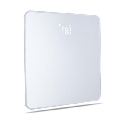 China ABS + Tempered Glass CE ROHS APP 180kg Human Body Weight Free Bluetooth Digital BMI Smart Scale for sale