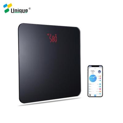 China Free human body weight balance weight scale bluetooth bmi electronic smart digital scale 180kg/396lb D=0.1kg/0.2lb for sale