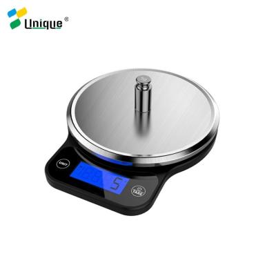 China Weight Measuring Smart 5kg Stainless Steel LCD Display CE RoHS Approved Electronic Kitchen Food Scale Digital Weight Machine for sale