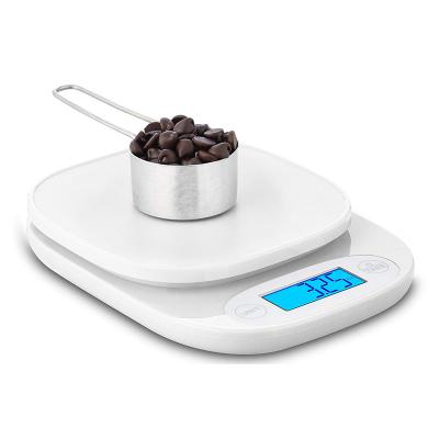 China Weight Measuring New Design Amazon Hot Sale 5kg 1g Health Diet Food Weighing Kitchen Glass Scale for sale