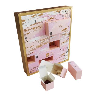 China Recycled Materials Christmas Letter Shaped Boxes Necklace Packaging Gift Box for sale