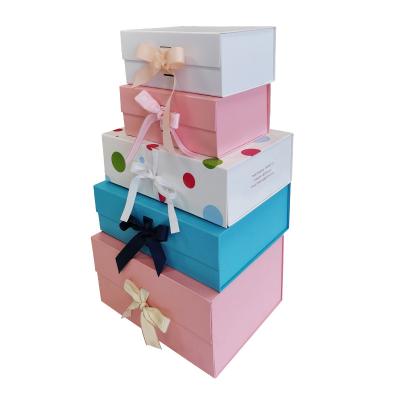 China Eco-Friendly Recyclable Rose Gold Baby Blue Cardboard Extra Seal Gift Box Large For Packiging Apparel With Magnetic Lid For Wig for sale